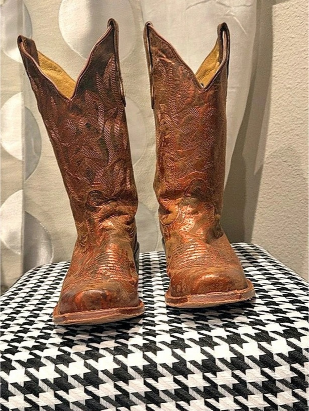 Nacoma Bronze Western Boot Copper